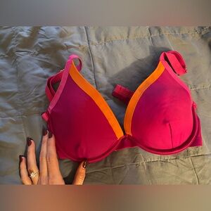 Summersalt hibiscus color block top